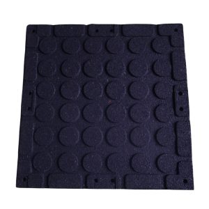Gorefit Ruubber Flooring Tile 50cm x50cm x2.5cm Orange (1)